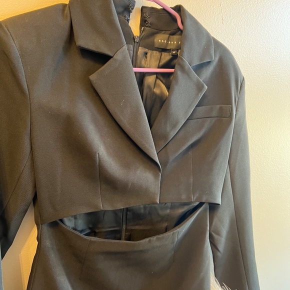 Black Tuxedo Dress - Picture 3 of 5